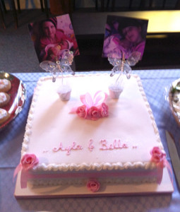 Naming Ceremony Cake Ayla and Bella
