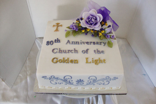 80th Anniversary Cake for Golden Light Spiritual Church